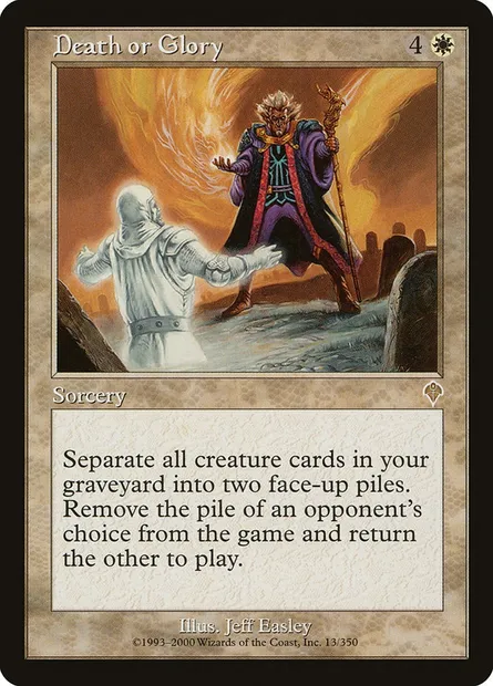 Death or Glory, Magic card INV 13 — Invasion set