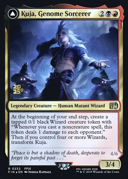 Kuja, Genome Sorcerer // Trance Kuja, Fate Defied, carte Magic PFIN 232s — extension Final Fantasy Promos