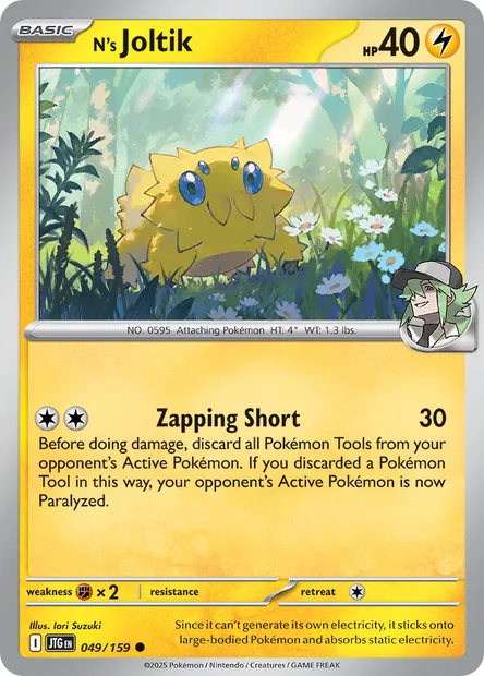 N's Joltik, Pokémon card JTG 049 — Journey Together set