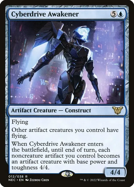 Cyberdrive Awakener, Magic card NEC 12 — Neon Dynasty Commander set
