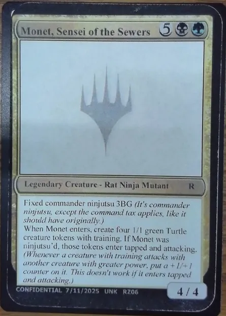 Monet, Sensei of the Sewers, Magic card UNK RZ06g — Unknown Event set