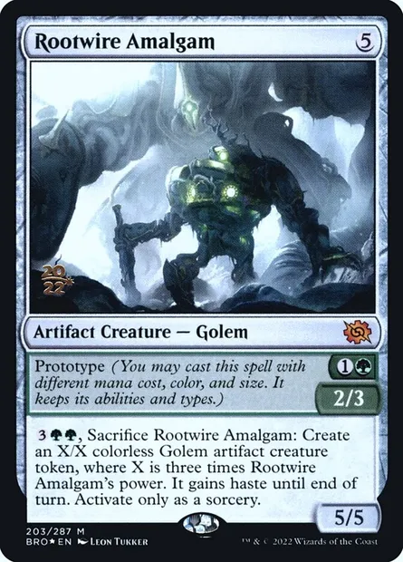 Rootwire Amalgam, Magic card PBRO 203s — The Brothers' War Promos set