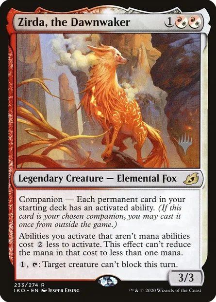 Zirda, the Dawnwaker, Magic card PIKO 233p — Ikoria: Lair of Behemoths Promos set