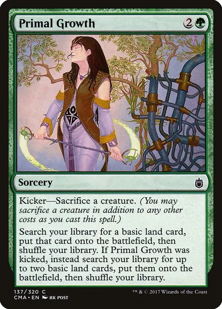 Primal Growth, Magic card CMA 137 — Commander Anthology set