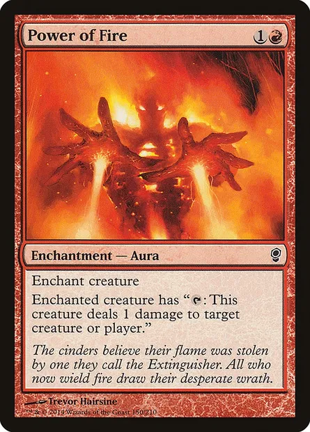Pouvoir du feu, carte Magic CNS 150 — extension Conspiration