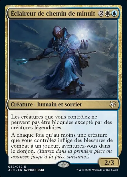 Éclaireur de chemin de minuit, carte Magic AFC 52 — extension Forgotten Realms Commander