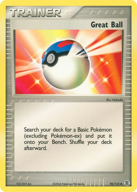 Great Ball, Pokémon card RG 92 — FireRed & LeafGreen set