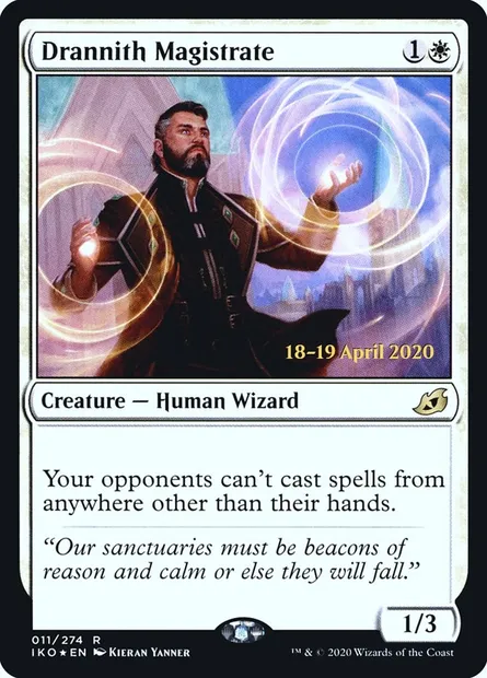Drannith Magistrate, Magic card PIKO 11s — Ikoria: Lair of Behemoths Promos set
