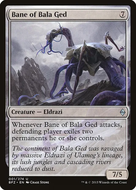 Bane of Bala Ged, Magic card BFZ 1 — Battle for Zendikar set