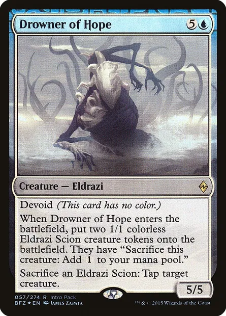 Noyeur d'espoir, carte Magic PBFZ 57 — extension Battle for Zendikar Promos
