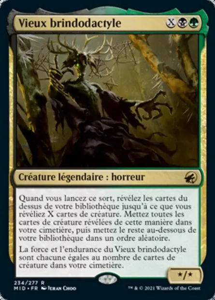 Vieux brindodactyle, carte Magic MID 234 — extension Innistrad : chasse de minuit
