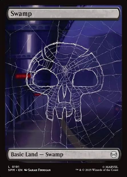Swamp, Magic card SPM 191 — Marvel's Spider-Man set