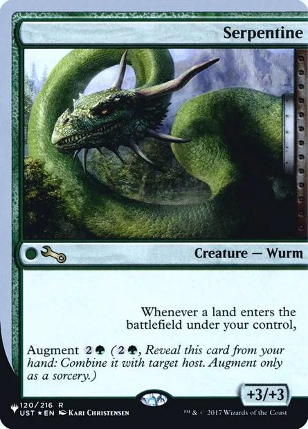 Serpentine, carte Magic ULST 41 — extension The List (Unfinity Foil Edition)