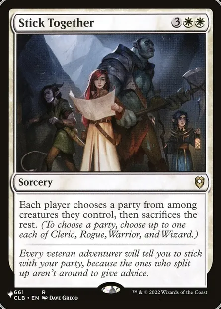 Stick Together, Magic card PLST CLB-661 — The List set