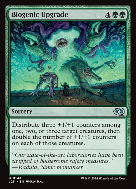 Biogenic Upgrade, Magic card J25 144 — Foundations Jumpstart set