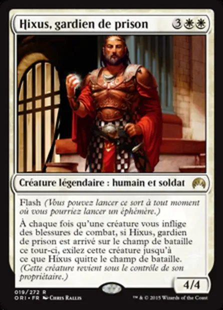 Hixus, gardien de prison, carte Magic ORI 19 — extension Magic Origines