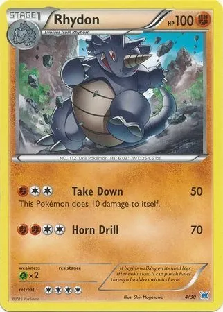 Rhydon, Pokémon card TK8O 004-2 — XY Trainer Kit: Latios set