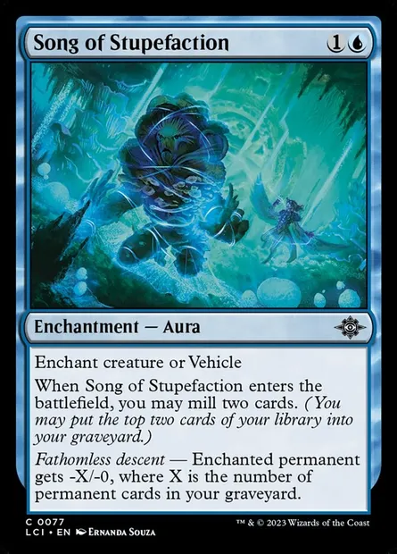 Song of Stupefaction, Magic card LCI 77 — The Lost Caverns of Ixalan set