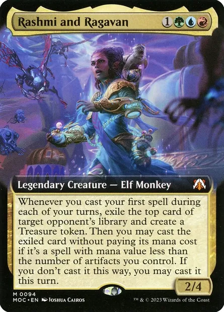 Rashmi and Ragavan, Magic card MOC 94 — March of the Machine Commander set