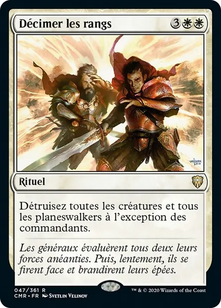 Décimer les rangs, carte Magic CMR 47 — extension Commander Legends