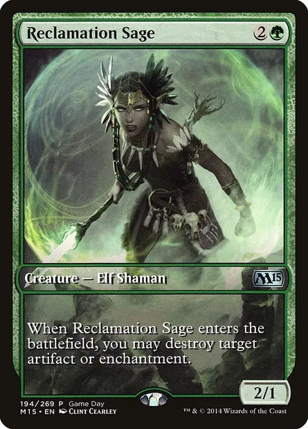 Reclamation Sage, Magic card PM15 194 — Magic 2015 Promos set