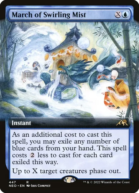 March of Swirling Mist, Magic card NEO 447 — Kamigawa: Neon Dynasty set