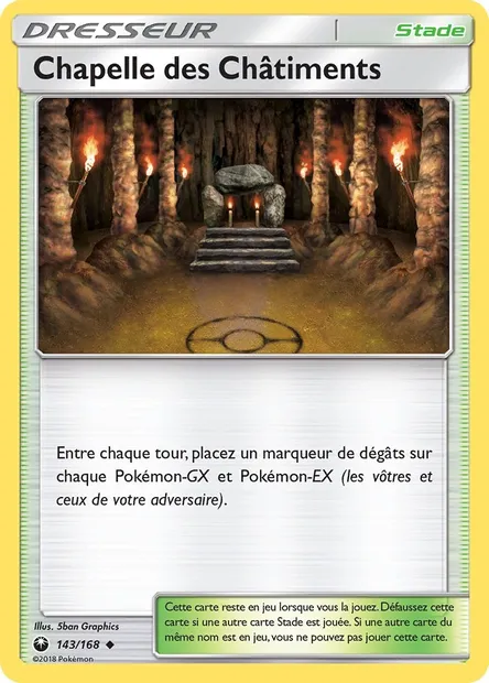 Chapelle des Châtiments, carte Pokémon CES 143 — extension Tempête Céleste