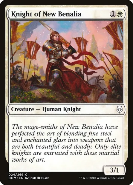 Knight of New Benalia, Magic card DOM 24 — Dominaria set