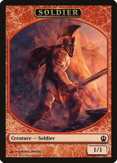 Soldier, Magic card TTHS 7 — Theros Tokens set