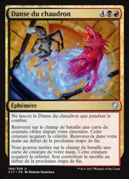 Danse du chaudron, carte Magic C17 166 — extension Commander 2017