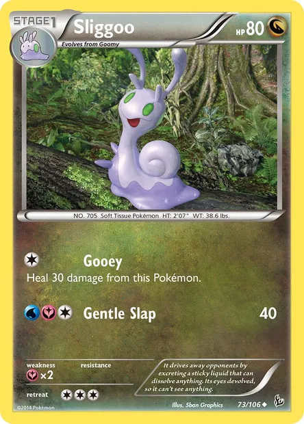 Sliggoo, Pokémon card FLF 73 — Flashfire set