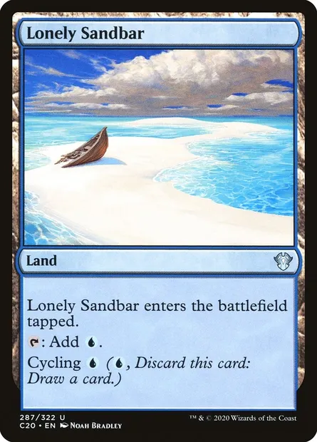 Lonely Sandbar, Magic card C20 287 — Commander 2020 set