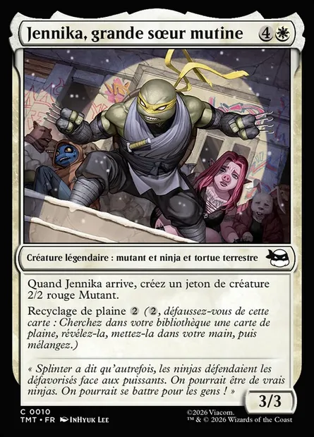 Jennika, grande sœur mutine, carte Magic TMT 10 — extension Teenage Mutant Ninja Turtles