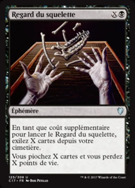 Regard du squelette, carte Magic C17 125 — extension Commander 2017