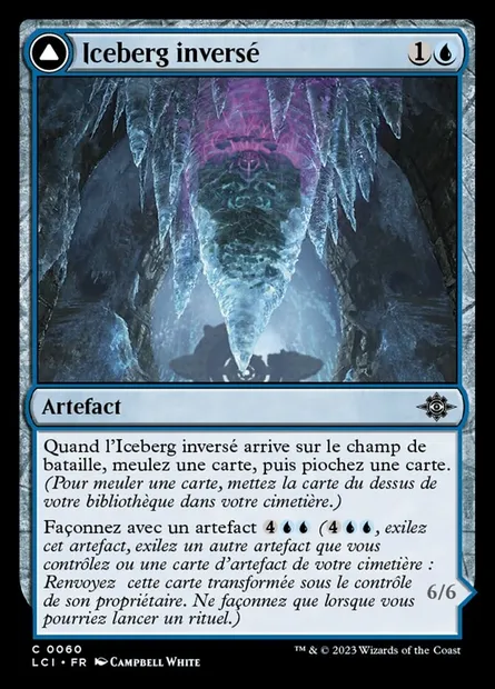 Iceberg inversé // Titan de l'iceberg, carte Magic LCI 60 — extension The Lost Caverns of Ixalan