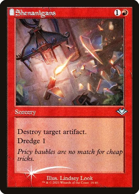 Shenanigans, Magic card H1R 18 — Modern Horizons 1 Timeshifts set