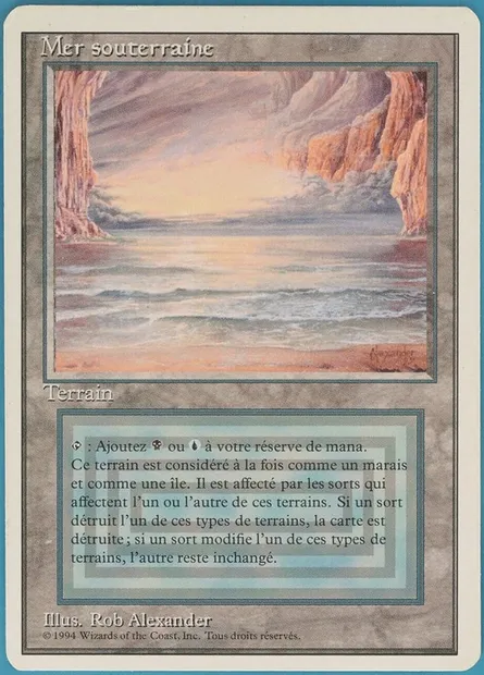 Mer souterraine, carte Magic 3ED 290 — extension Revised Edition