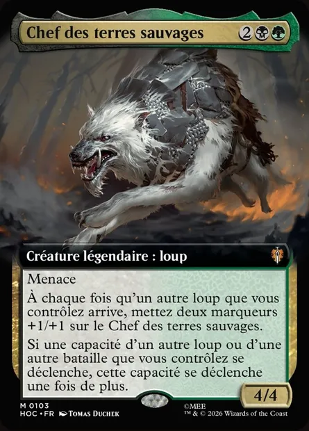 Chef des terres sauvages, carte Magic HOC 103 — extension The Hobbit Eternal