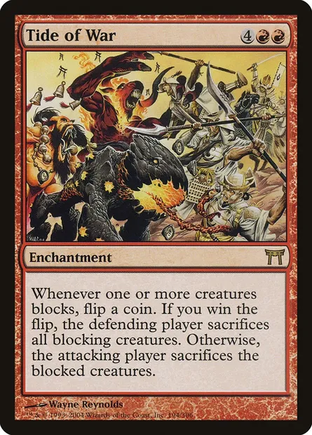 Ressac de la guerre, carte Magic CHK 194 — extension Guerriers de Kamigawa