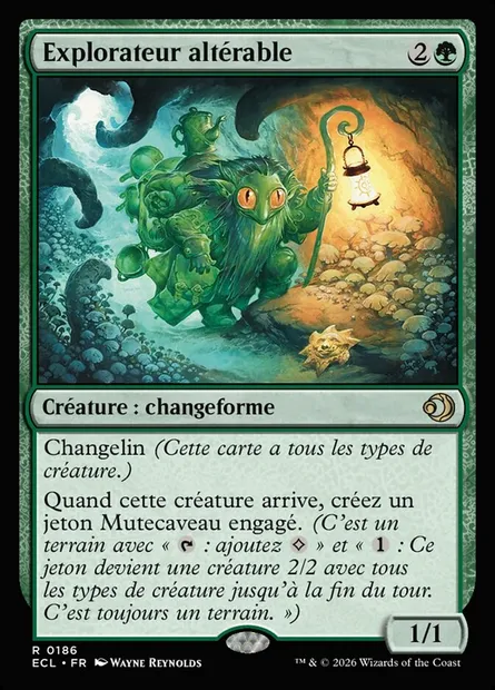 Explorateur altérable, carte Magic ECL 186 — extension Lorwyn Eclipsed