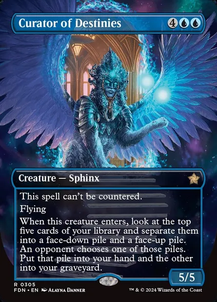 Curator of Destinies, Magic card FDN 305 — Foundations set