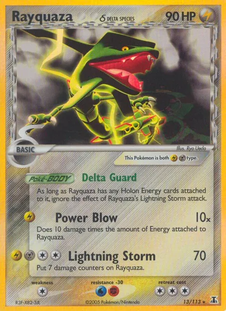 Rayquaza δ, Pokémon card DS 13 — Delta Species set