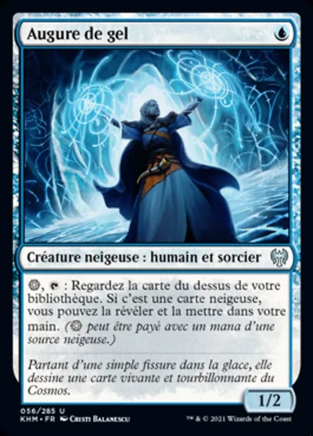 Augure de gel, carte Magic KHM 56 — extension Kaldheim