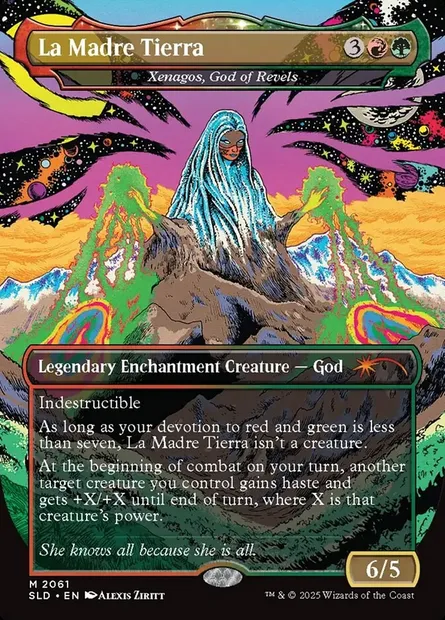 Xénagos, dieu de la Débauche, carte Magic SLD 2061 — extension Secret Lair Drop