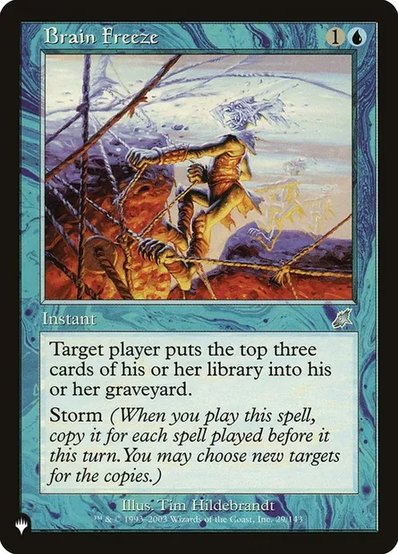 Blocage cérébral, carte Magic PLST SCG-29 — extension The List