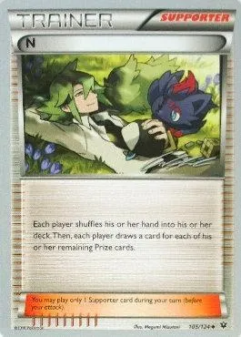 N, carte Pokémon WCD16 105-4 — extension World Championship Decks 2016
