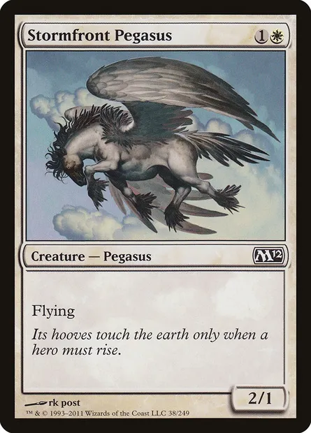 Stormfront Pegasus, Magic card M12 38 — Magic 2012 set