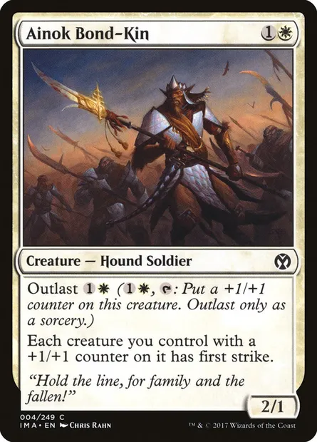 Frère d'armes aïnok, carte Magic IMA 4 — extension Iconic Masters