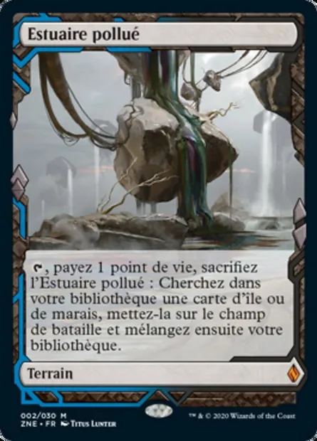 Estuaire pollué, carte Magic ZNE 2 — extension Zendikar Rising Expeditions