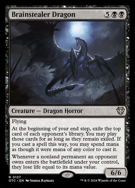 Brainstealer Dragon, Magic card OTC 127 — Outlaws of Thunder Junction Commander set
